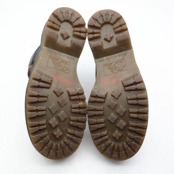 Doc Dr Martens 8697 Men's Size UK 9 Brown Chunky Leather Grunge Boots England - Picture 8 of 10